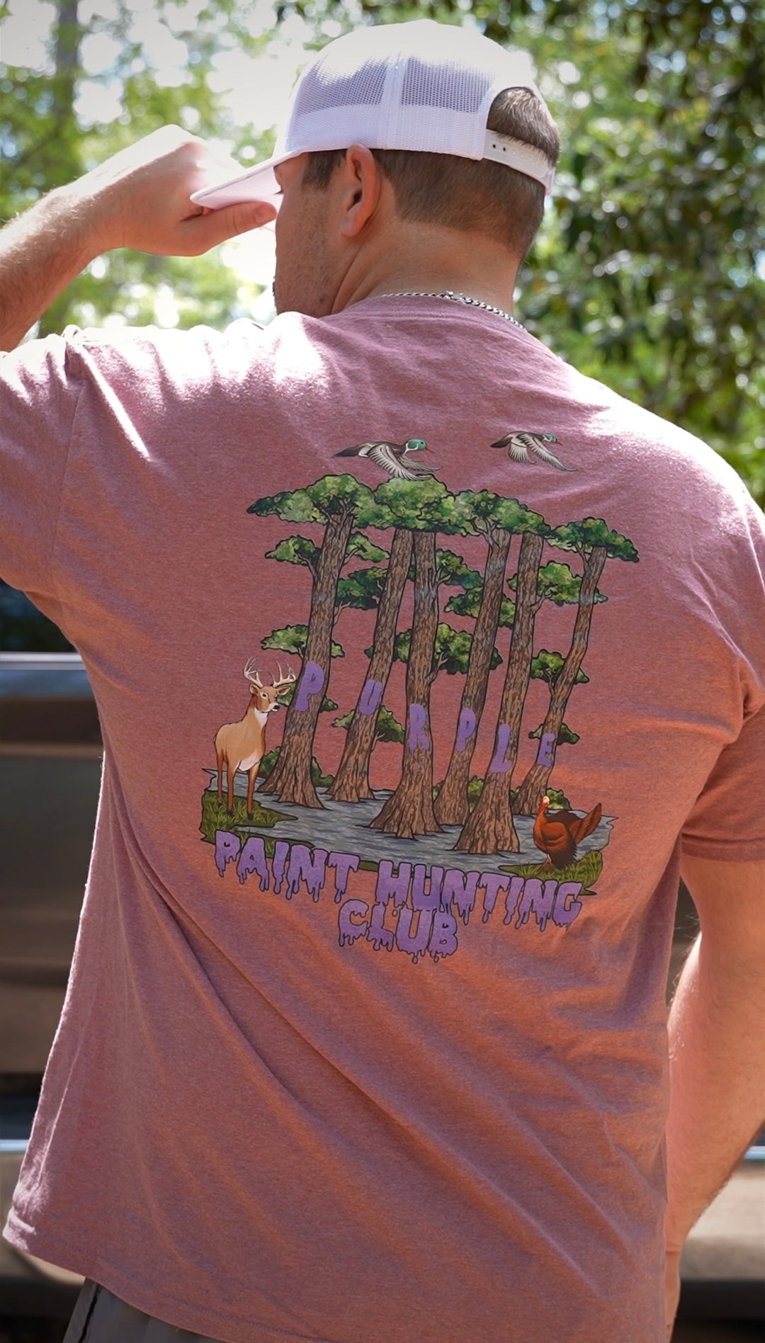 Purple Paint Hunting Club Tee
