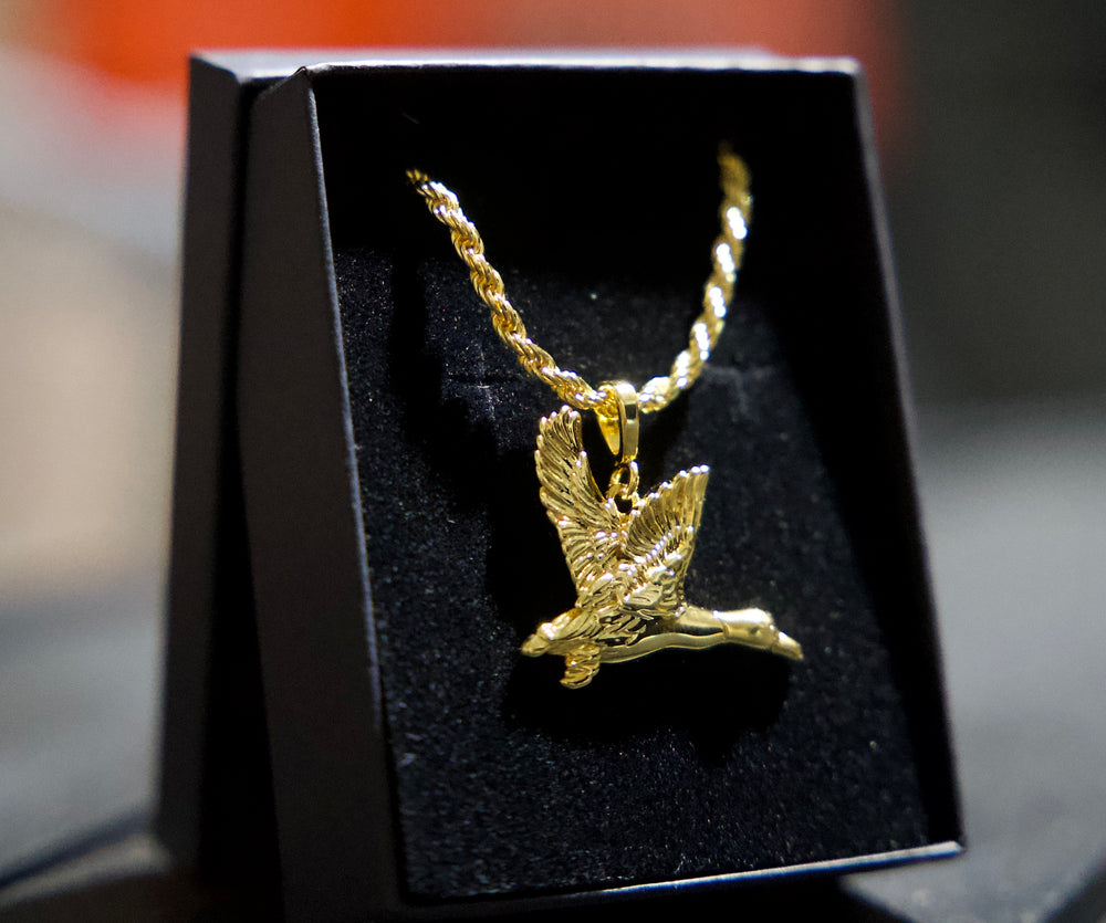 Gold Mallard Necklace