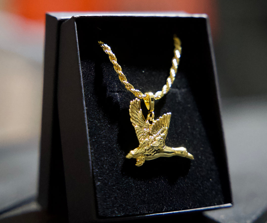 Gold Mallard Necklace