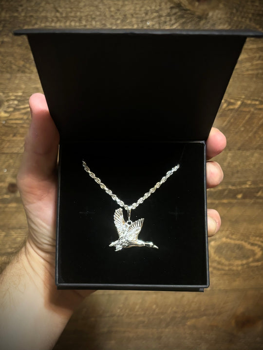 Silver Mallard Necklace