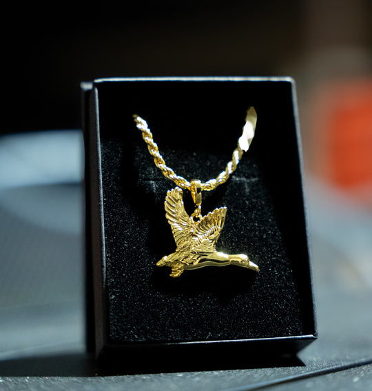 Gold Mallard Necklace