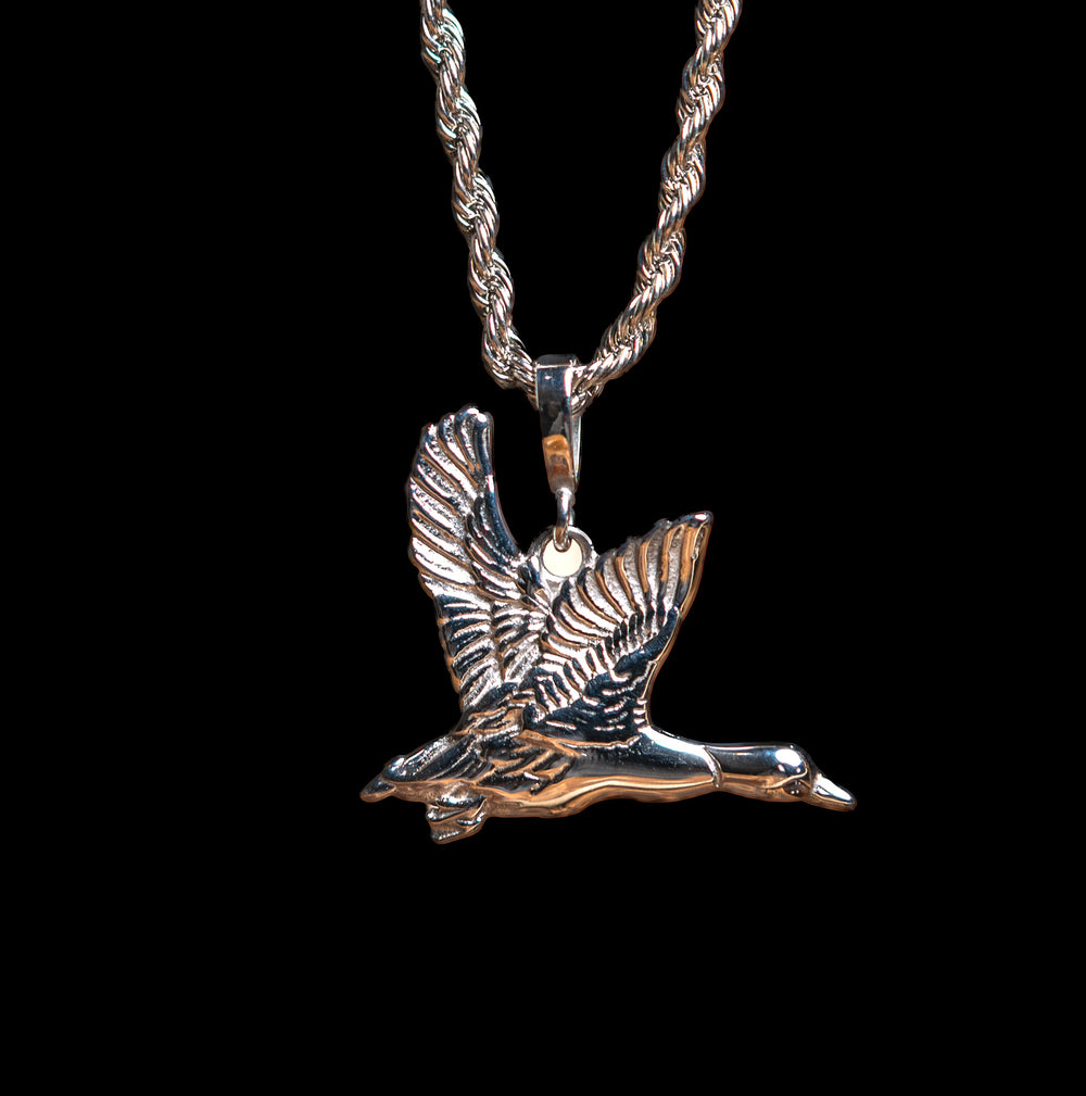 Stainless Mallard Necklace.