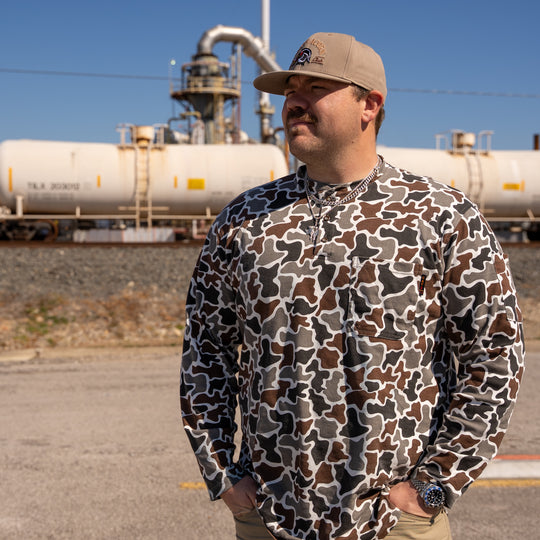 Duck Camo Henley FR