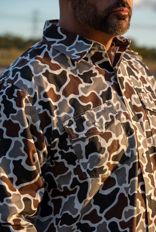 Duck Camo Pearl Snap FR (PRE-ORDER)