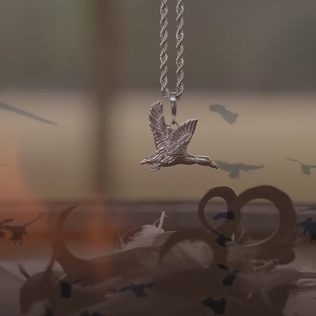 Stainless Mallard Necklace.